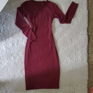 Zara body hugging midi dress
